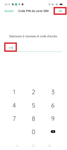 Changer votre code PIN de son OPPO A54